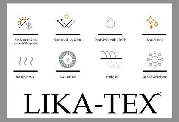 Doppler MELIA LIKA-TEX® záhradná lavica antracit Doppler