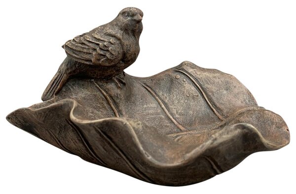 Napájadlo pre vtáky Kristopher, 9,5x16,8 cm, magnézium, hnedá