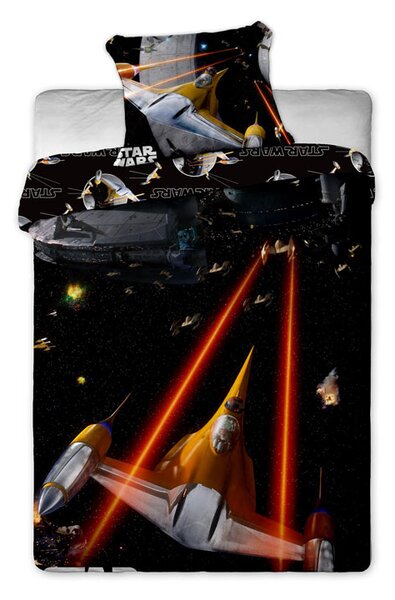 Jerra fabrics Obliečky Star Wars spaceships bavlna 140/200, 70/90 cm