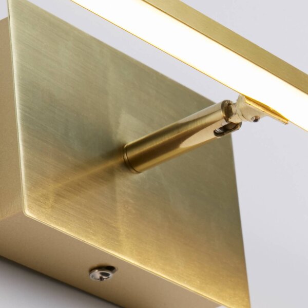 Searchlight LED nástenné svetlo do kúpeľne Amalfi, mosadzná farba, šírka 61 cm, oceľ, Mosadz / zlato, Kúpeľňa, Moderný