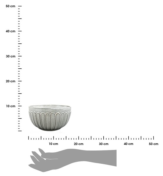 Keramická miska Grau 1400 ml sivá