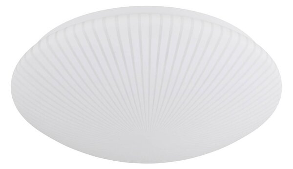 Stropné LED svetlo Malta, Ø 39 cm, biele, akryl,, Biela / opálová, Obývacia izba / jedáleň, Plast, Závesné svietidlo