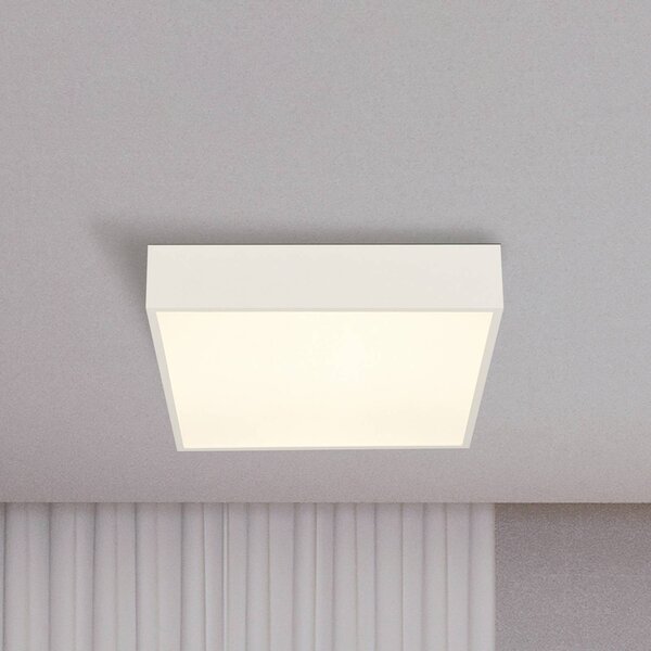 Stropné LED svetlo do kúpeľne Zeus, biele, dĺžka 30 cm, kovové, Biela / opálová, Kúpeľňa, Hliník, Moderný, Stropné svetlo