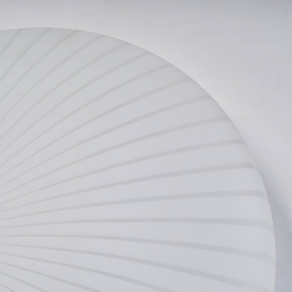 Stropné LED svetlo Malta, Ø 39 cm, biele, akryl,, Biela / opálová, Obývacia izba / jedáleň, Plast, Závesné svietidlo