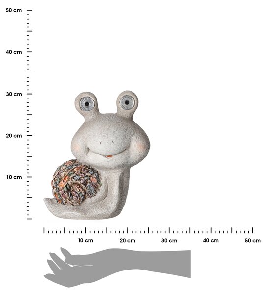 Záhradná solárna figúrka z polyresinu Bob, 31 cm, viacfarebná
