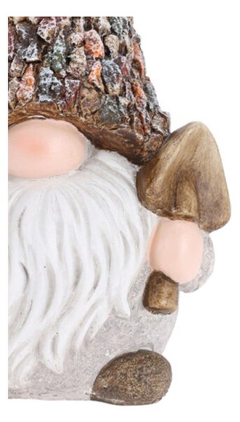 Záhradná figúrka z polyresinu Gnome 1, 30,5 cm, viacfarebná