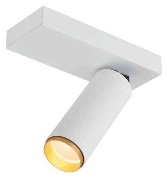 LOOM DESIGN LED stropné bodové svetlá X-Beam, 1-pl., biely, Biela / opálová, Obývacia izba / jedáleň, Hliník, Moderný