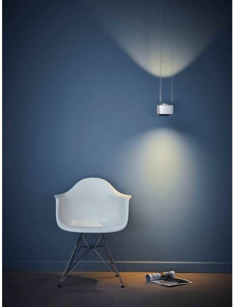 LOOM DESIGN LED závesné svietidlo Air, biele, hliník, 13 cm, Biela / opálová, Obývacia izba / jedáleň, Hliník, Moderný, Závesné svietidlo