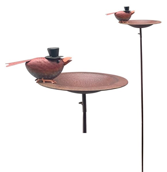 Zapichovacie napájadlo pre vtáky Keira, 114x30 cm, kov, medená BT