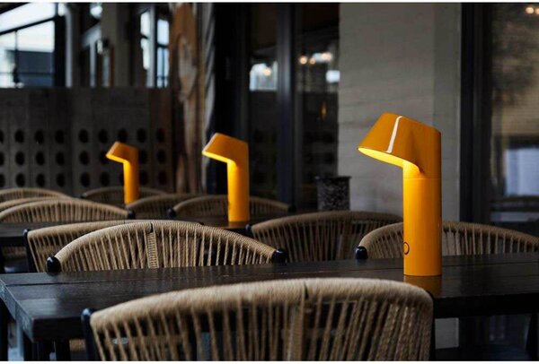 LOOMG DESIGN stolová LED lampa Willow, žltá, hliník, IP54, Žltá / oranžová, Hliník, Moderný, Stojacie svietidlo