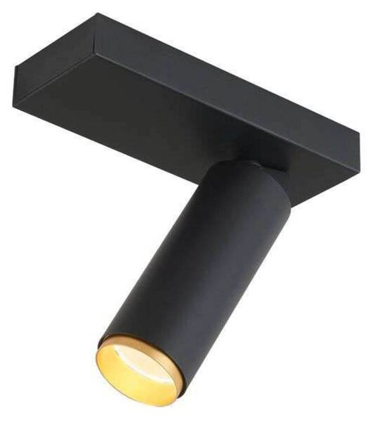 LOOM DESIGN LED stropné bodové svetlá X-Beam, 1-pl., čierny, Čierna, Obývacia izba / jedáleň, Hliník, Moderný