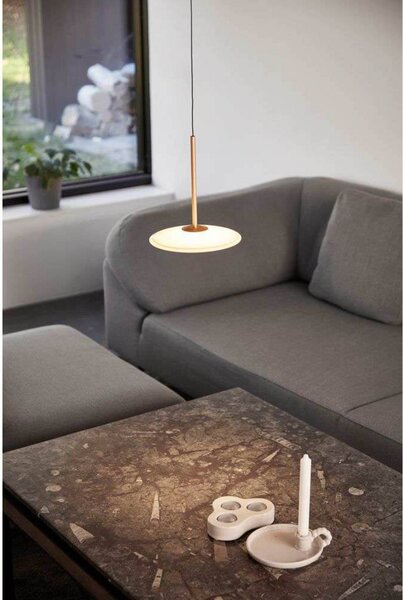 LOOM DESIGN LED závesné svietidlo Solene, oranžové, sklo, Ø 20 cm, Žltá / oranžová, Obývacia izba / jedáleň, Sklo, Moderný, Závesné svietidlo
