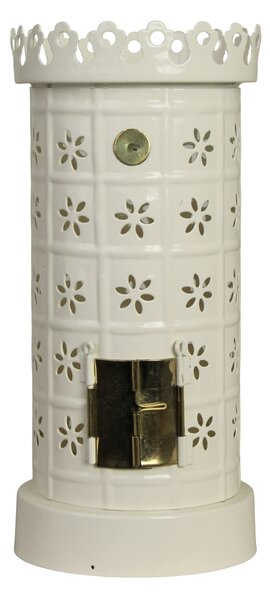 Kovový svietnik Tiled Stove White