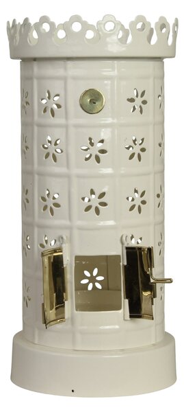 Kovový svietnik Tiled Stove White