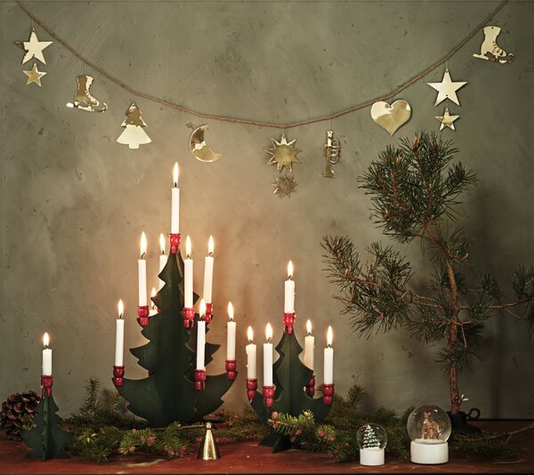 Vianočná girlanda Ornament Brass 270 cm