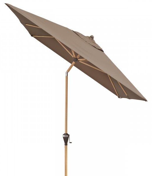 Doppler ALU WOOD záhradný slnečník 210 x 140 cm hnedá Doppler