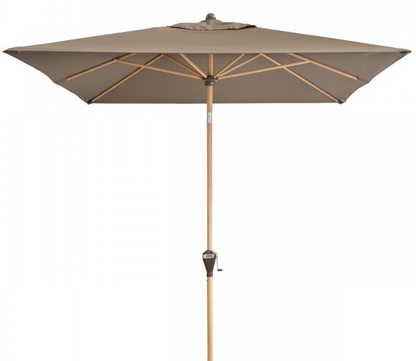 Doppler ALU WOOD záhradný slnečník 210 x 140 cm hnedá Doppler