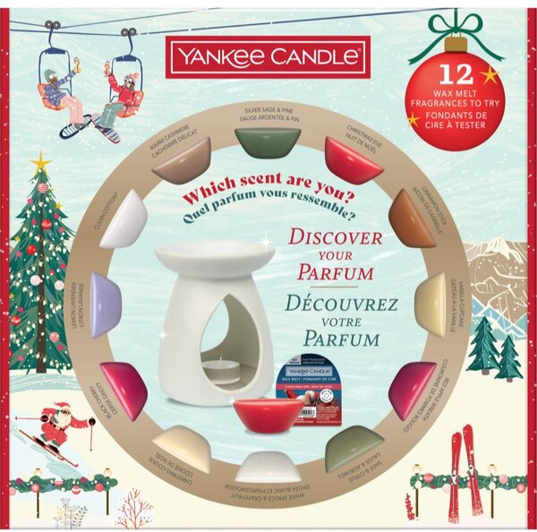 Yankee Candle Christmas Collection Aromalamp & 12 Wax Melts darčeková sada
