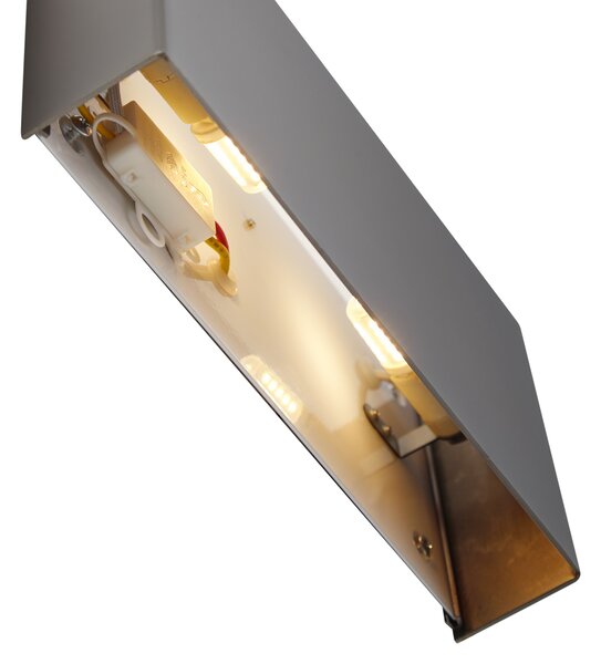 Moderné nástenné svietidlo Gunmetal 2-Lights - Otan