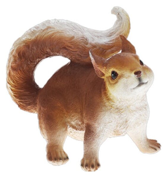 Záhradná figúrka z polistone Squirrels, sada 3ks, 12 cm, hnedá