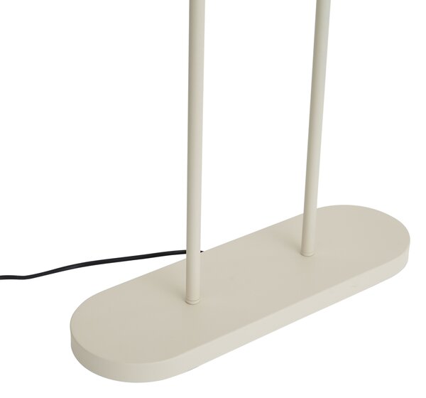 Stojacia lampa béžová so zeleným oválnym tienidlom a zlatým interiérom 50 cm - Thijmen