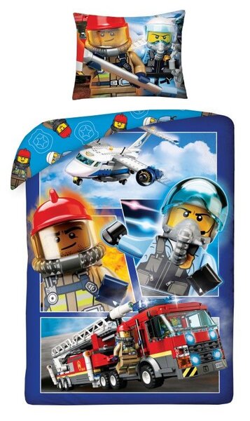 HALANTEX Obliečky LEGO City Bavlna 140/200, 70/90 cm