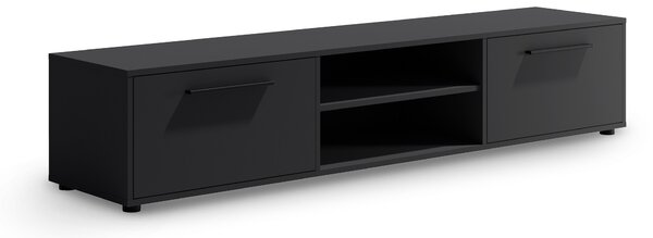 Široký TV stolík Maxione - čierna