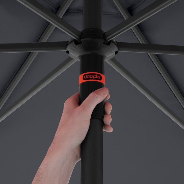 Doppler myZone Push Up záhradný slnečník 300 cm antracit Doppler
