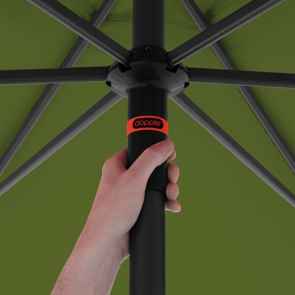 Doppler myZone Push Up záhradný slnečník 300 cm zelená Doppler