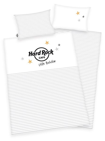 HERDING Obliečky do postieľky Hard Rock Café Bio Bavlna Bio Bavlna, 100/135, 40/60 cm