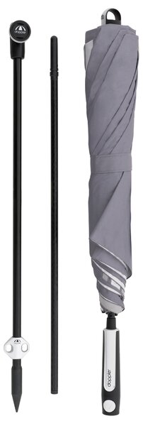 Doppler EXPERT MULTI PUSH UP záhradný slnečník 160 cm antracit Doppler