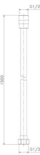 Sapho Sapho, SOFTFLEX plastová sprchová hadica, 150cm, meď mat, 1208-21