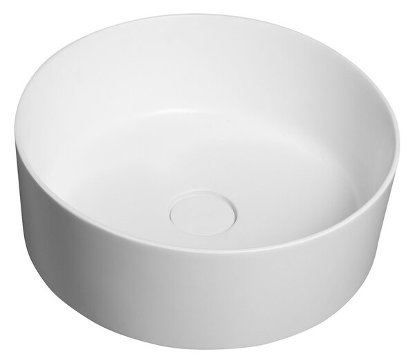 Sapho THIN umývadlo na dosku, Rockstone, 38x14 cm, biela mat
