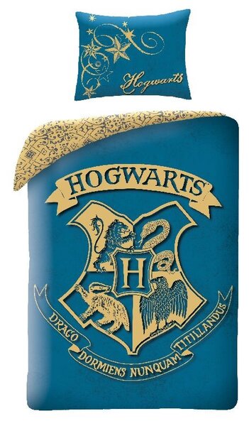 HALANTEX Obliečky Harry Potter blue Bavlna, 140/200, 70/90 cm