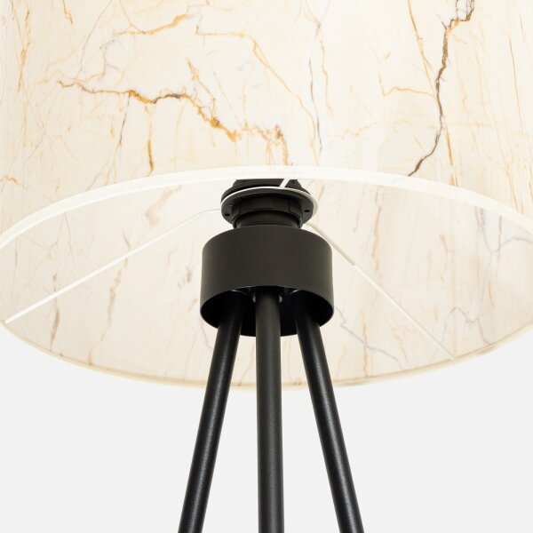 Sollux SL.1854 - Stojacia lampa NEVIA 1xE27/15W/230V mramor/béžová