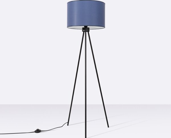 Sollux SL.1855 - Stojacia lampa NEVIA 1xE27/15W/230V modrá