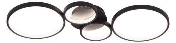 Brilagi - Stmievané LED stropné svietidlo RINGO LED/34W/230V čierne + diaľkový ovládač