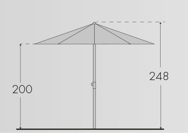 Derby BASIC LIFT NEO záhradný slnečník 300 cm béžová Derby