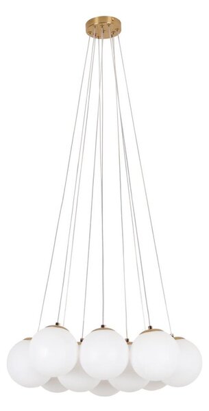 Brilagi - Závesný luster na lankách GLOBE 10xE14/15W/230V biely
