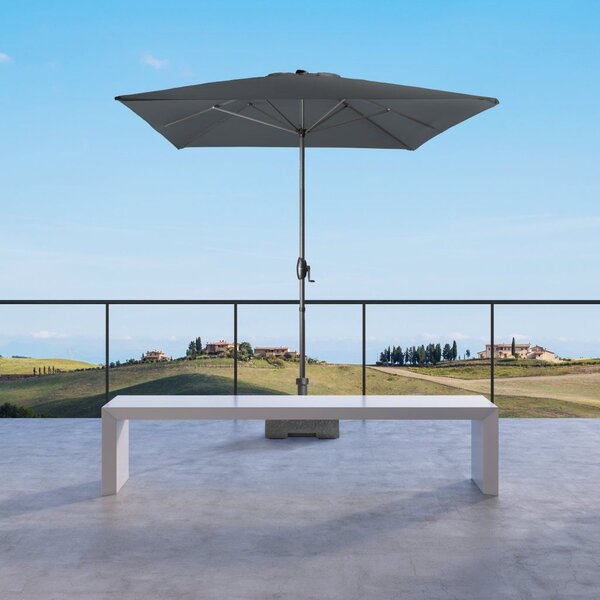Derby Basic Lift záhradný slnečník 300 x 200 cm hnedá Derby