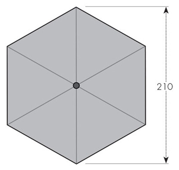 Doppler ACTIVE záhradný slnečník 210 cm sivý Doppler