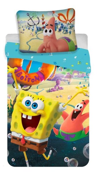 JERRY FABRICS Obliečky SpongeBob Movie Bavlna, 140/200, 70/90 cm