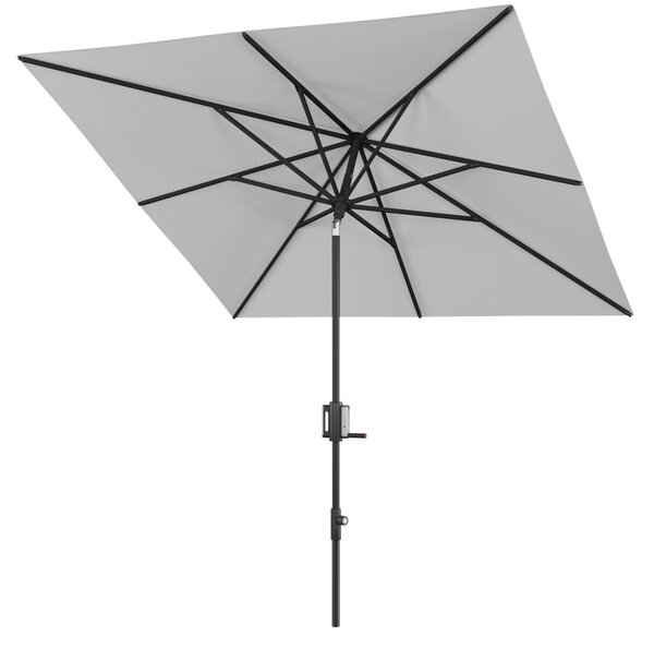 Knirps APOLL BLACK záhradný slnečník 240 x 240 cm svetlosivá Knirps