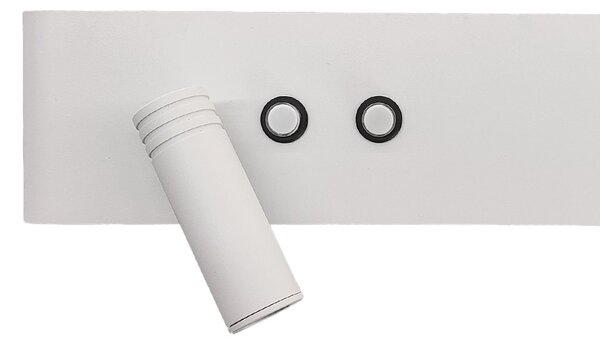 Nástenné LED svietidlo Resort L, 1x LED 10+3w, 4000k, (možnosť polohovania), w