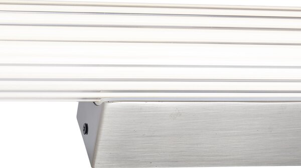 Retro nástenná lampa Gunmetal 80,4 cm vrátane LED IP44 - Coco