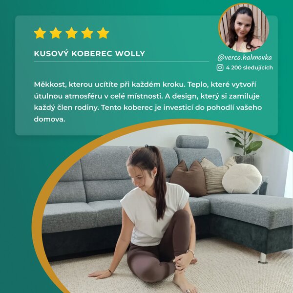 BT Carpet , Kusový koberec Wolly 102843, 60x90, biela, obývacia izba