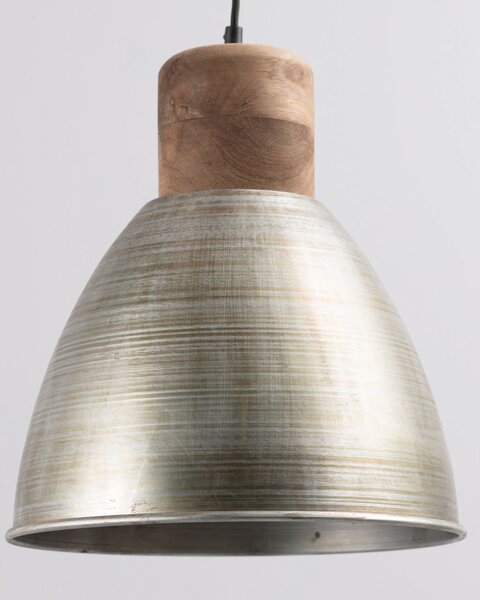 Závesná lampa Ismay priemer 33cm silver&olive