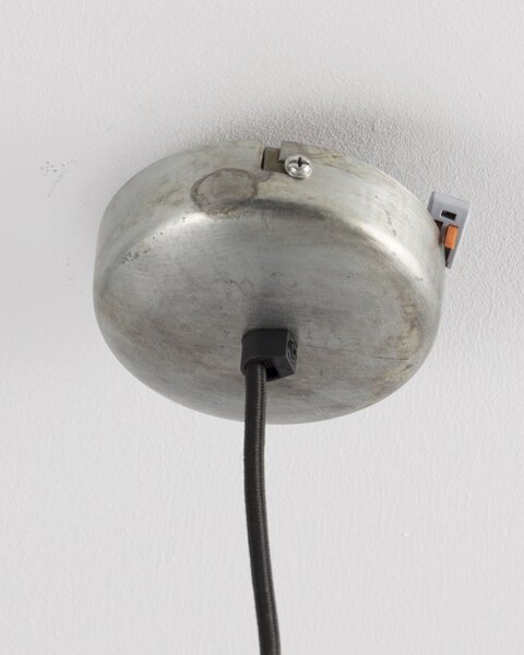 Závesná lampa Ismay priemer 33cm silver&olive