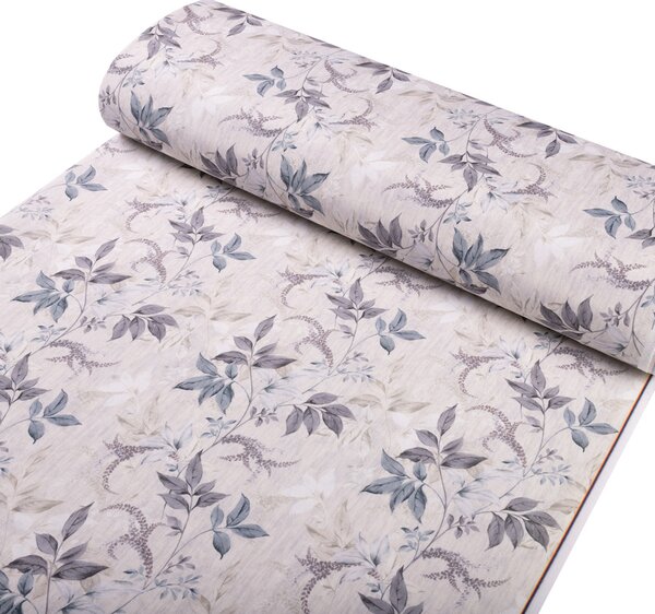 Biante Dekoračný štvorcový obrus PML-053 Popínavé lístky na béžovom 60x60 cm