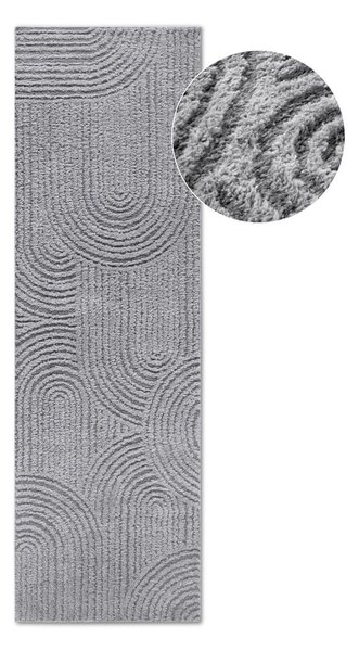 Sivý behúň 80x240 cm Chappe Light Grey – Elle Decoration